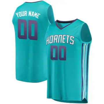 Charlotte Hornets Custom Fanatics Brand Jersey - Icon Edition - Men's Fast Break Teal