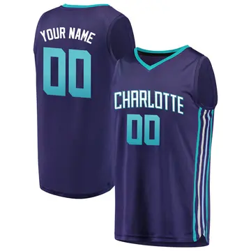 Charlotte Hornets Custom Fanatics Brand Jersey - Statement Edition - Men's Fast Break Purple