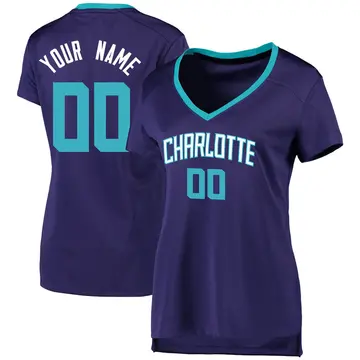 Charlotte Hornets Custom Jersey - Statement Edition - Women's Fast Break Purple