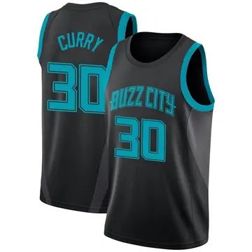 Charlotte Hornets Dell Curry 2018/19 Jersey - City Edition - Men's Swingman Black
