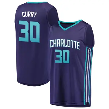 Charlotte Hornets Dell Curry Fanatics Brand Jersey - Statement Edition - Men's Fast Break Purple