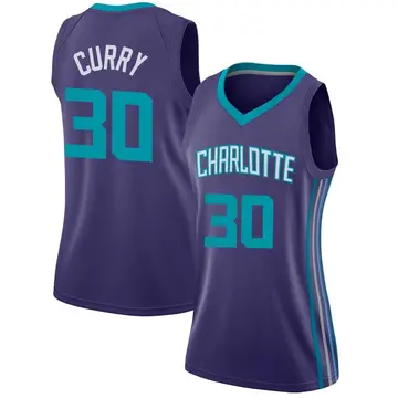 Charlotte Hornets Dell Curry Jersey - Statement Edition - Women's Swingman Purple