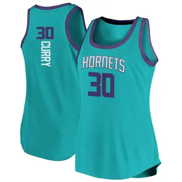 Charlotte Hornets Dell Curry Tank Jersey - Icon Edition - Women's Fast Break Teal