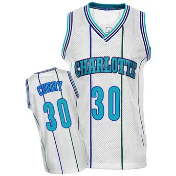 Charlotte Hornets Dell Curry Throwback Jersey - Men's Authentic White