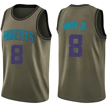 Charlotte Hornets Dennis Smith Jr. Salute to Service Jersey - Youth Swingman Green