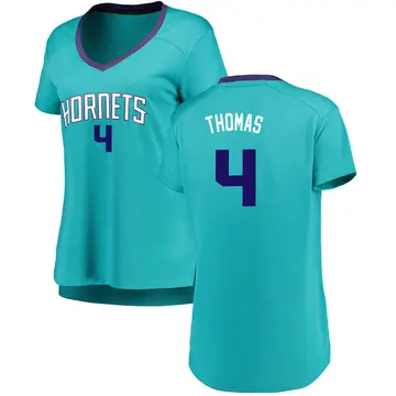 Charlotte Hornets Isaiah Thomas Fanatics Brand Jersey - Icon Edition - Women's Fast Break Teal