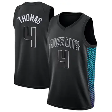 Charlotte Hornets Isaiah Thomas Jersey - City Edition - Men's Swingman Black