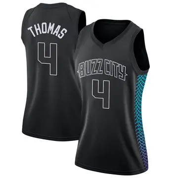 Charlotte Hornets Isaiah Thomas Jersey - City Edition - Women's Swingman Black