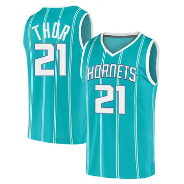 Charlotte Hornets JT Thor 2020 Jersey - Icon Edition - Youth Fast Break Teal
