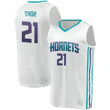 Charlotte Hornets JT Thor Fanatics Brand Jersey - Association Edition - Men's Fast Break White