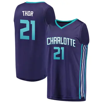 Charlotte Hornets JT Thor Fanatics Brand Jersey - Statement Edition - Men's Fast Break Purple