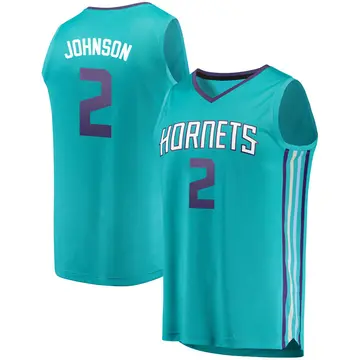 Charlotte Hornets Larry Johnson Fanatics Brand Jersey - Icon Edition - Youth Fast Break Teal