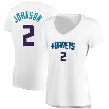Charlotte Hornets Larry Johnson Jersey - Association Edition - Women's Fast Break White