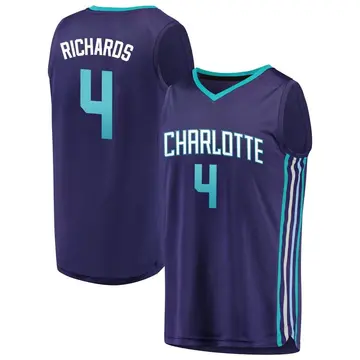 Charlotte Hornets Nick Richards Fanatics Brand Jersey - Statement Edition - Youth Fast Break Purple