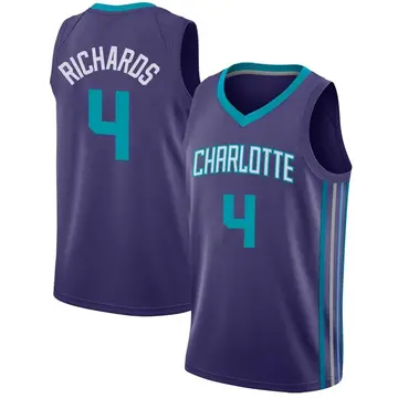Charlotte Hornets Nick Richards Jersey - Statement Edition - Men's Swingman Purple