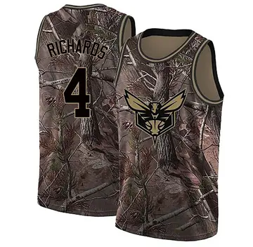Charlotte Hornets Nick Richards Realtree Collection Jersey - Youth Swingman Camo