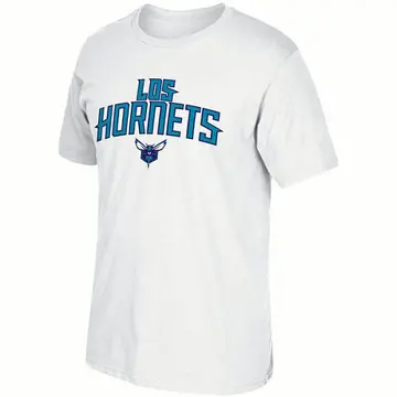Charlotte Hornets Noches Ene-Be-A T-Shirt - - Men's White